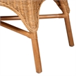Pemberly Row Light Honey Rattan 2-Piece Avantgarde Dining Bench Set