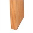 Pemberly Row Light Honey Fluted Rattan Reversible Waterfall Console Table