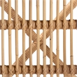 Pemberly Row Contemporary Natural Rattan Counter Stool with Bubble Motif