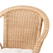 Pemberly Row 5-Piece Natural Rattan Dining Set with Cushions