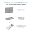Pemberly Row 6-Drawer Engineered Wood Double Dresser in Pebble Gray