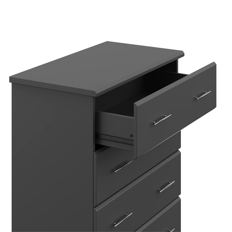 Pemberly Row 4-Drawer Engineered Wood Chest with Safety Stops in Gray