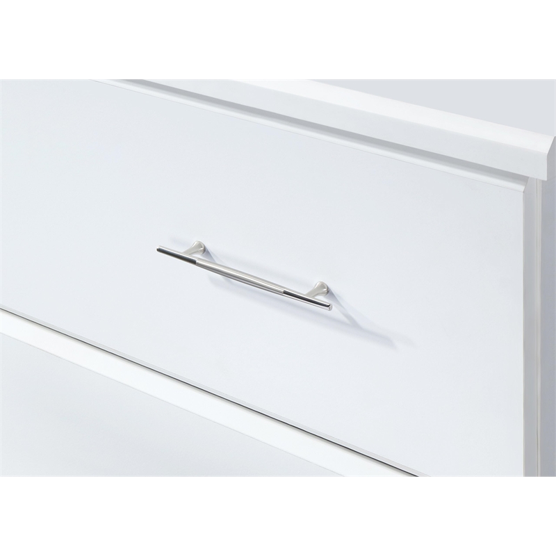 Pemberly Row 4-Drawer Engineered Wood Chest with Safety Stops in White