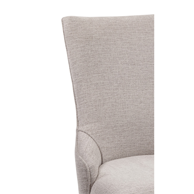 Pemberly Row Modern Wooden Parsons Dining Chair in Washed Gray
