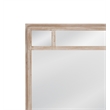 Pemberly Row Geometric Coastal Wall Mirror in White Wash Wood
