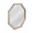 Pemberly Row Octagonal Wall Mirror in Plated Silver Engineered Wood