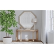 Pemberly Row Octagonal Wall Mirror in Plated Silver Engineered Wood