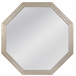 Pemberly Row Octagonal Wall Mirror in Plated Silver Engineered Wood