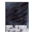 Pemberly Row Abstract Hand Painted Canvas Art in White Frame