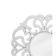Pemberly Row Contemporary Glam Scrolling Clear Glass Wall Mirror