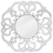 Pemberly Row Contemporary Glam Scrolling Clear Glass Wall Mirror
