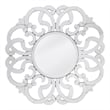 Pemberly Row Contemporary Glam Scrolling Clear Glass Wall Mirror