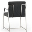 Pemberly Row Contemporary Stainless Steel Dining Chair Set of 2
