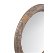 Pemberly Row Round Wood Wall Mirror with Rope Detail in Natural