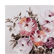 Pemberly Row Contemporary Hand Painted Floral Canvas in Purple