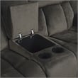 Pemberly Row 2-Piece Manual Reclining Sofa Set with Console in Chocolate