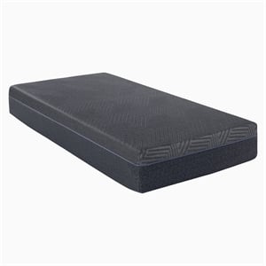 Pemberly Row 11&quot Twin Green Tea Gel-Infused Memory Foam Mattress in White
