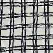 Pemberly Row Jacquard Patterned Square Accent Pouf 300 lbs in Black and White