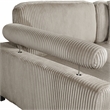 Pemberly Row 6-Piece Modular Sectional with 2 Ottomans 6 Pillows in Taupe