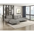 Pemberly Row 2-Piece Sectional with Left Chaise Adjustable Back in Dove Gray