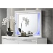 Pemberly Row 5-Piece Bedroom Set of Eastern King Bed with Storage, LED Mirror, 2 Nightstands, and Dr