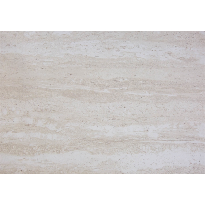 Pemberly Row Accent Table with Drawer and X-Design Frame in Beige Marble