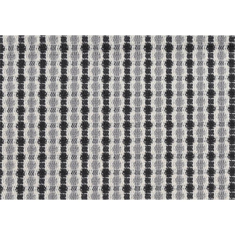Pemberly Row 18x18 Woven Dot Pattern Accent Throw Pillow Set of 2 in Gray