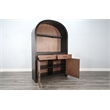 Pemberly Row Arched Bar Cabinet with Power Strip and USB Ports