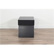 Pemberly Row Contemporary Nesting Accent Table Set with Round Wood Stool