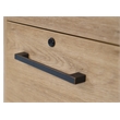 Pemberly Row 2-Drawer File Cabinet with Lock - Fully Assembled in Light Brown