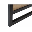 Pemberly Row Wood L-Desk with Return & Power Center & Pencil Drawer in Brown