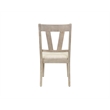 Pemberly Row Wood Dining Side Chair w/ Upholstered Seat in Light Tan (Set of 2)