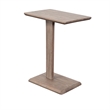 Pemberly Row C-Base Accent Table for Drinks and Laptops in Oak Grove