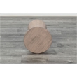 Pemberly Row Contemporary Solid Wood Cone Pedestal Side Table - 19