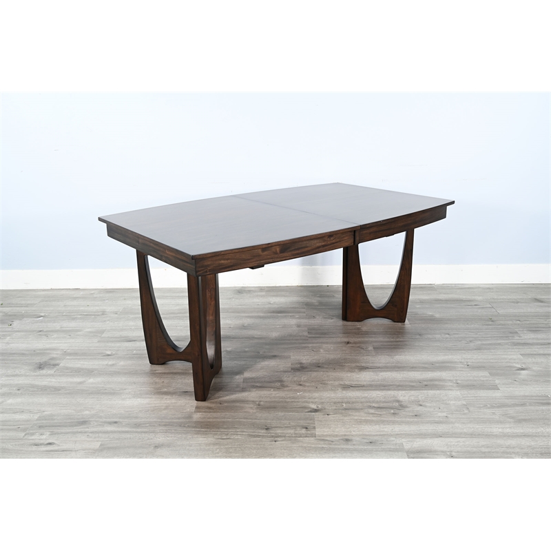 Pemberly Row Mahogany 7-Piece Extension Dining Set in Coffee Bean Finish