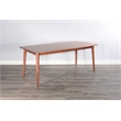 Pemberly Row Mid-Century Solid Wood 7-Piece Dining Set with Tapered Legs