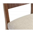 Pemberly Row Wood Dining Table Set with 6 Upholstered Chairs in Walnut