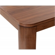 Pemberly Row Wood Dining Table Set with 6 Upholstered Chairs in Walnut