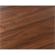 Pemberly Row Wood Dining Table Set with 6 Upholstered Chairs in Walnut