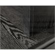 Pemberly Row Traditional Wood Executive Credenza and Hutch Set in Black