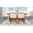 Pemberly Row Two-Tone Counter Height 7-Piece Wood Dining Set