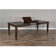 Pemberly Row Mahogany 7-Piece Extension Dining Set with Butterfly Leaf