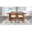 Pemberly Row 7-Piece Counter Height Wood Dining Set with Two-Tone Finish