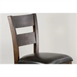 Pemberly Row Mahogany and Metal 5-Piece Pub Set with Counter Height Stools