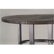 Pemberly Row Contemporary Mahogany and Metal 3-Piece Pub Dining Set