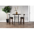 Pemberly Row 3-Piece Wood and Powder-Coated Metal Pub Dining Set