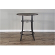 Pemberly Row 3-Piece Wood and Powder-Coated Metal Pub Dining Set