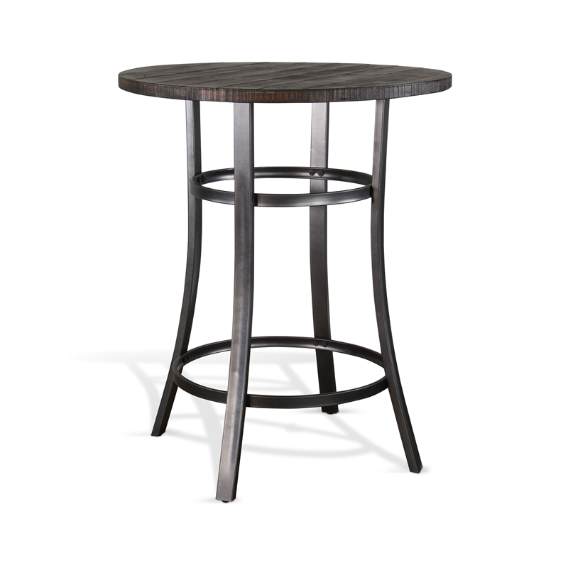 Pemberly Row 3-Piece Wood and Powder-Coated Metal Pub Dining Set