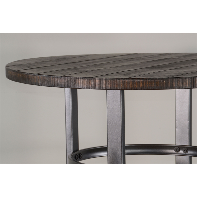 Pemberly Row 3-Piece Wood and Powder-Coated Metal Pub Dining Set