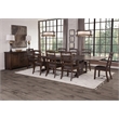 Pemberly Row 9-Piece Solid Wood Extension Dining Set with Metal Stretchers